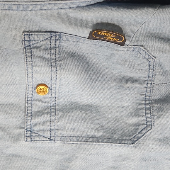 Land Rover Women's Denim Button Up Shirt Size 14 - Picture 6 of 15